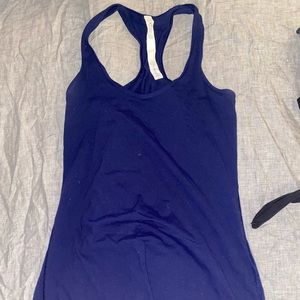 Navy Fitted Lululemon Tank